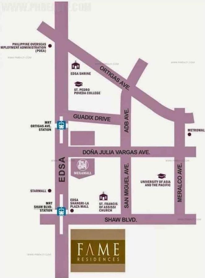 One Bedroom Condo Unit Fame Residences Manila Eksteriør billede